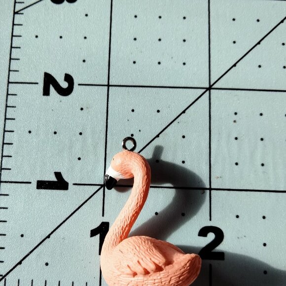 Miniature Flamingo Pendant Charm - Picture 6 of 6